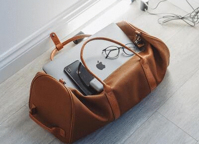 bag with devices